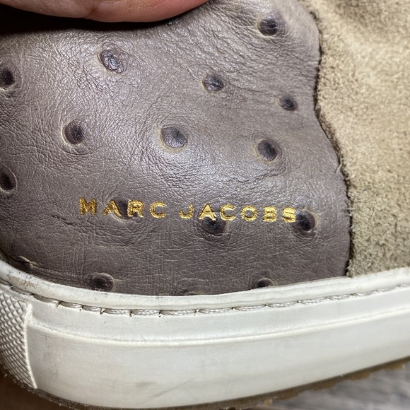 Marc Jacobs Men’sHi-top Leather Suede Sneaker Size 9 - Picture 2 of 10